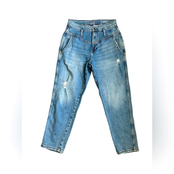 Arizona Jean Company Denim - Vintage Arizona Jeans Highest Rise Mom Jean with distressing size 11